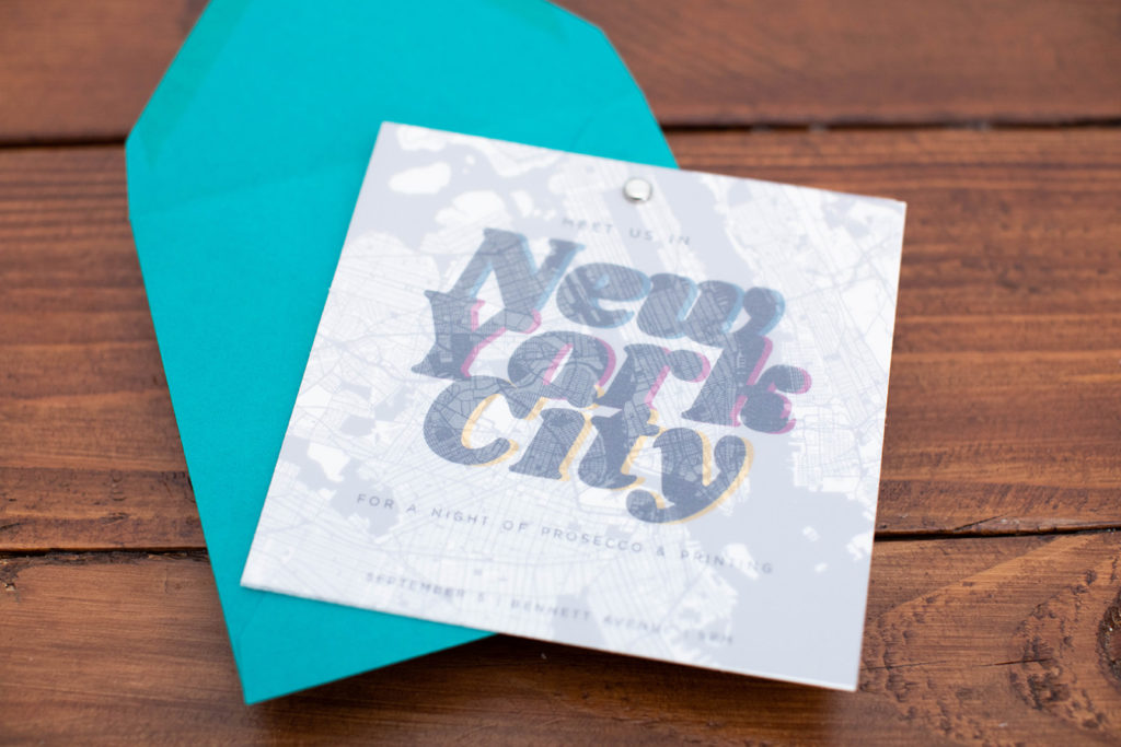 new york city save the date vellum overlay full color save the date digital graphic design save the date letterpress cmyk